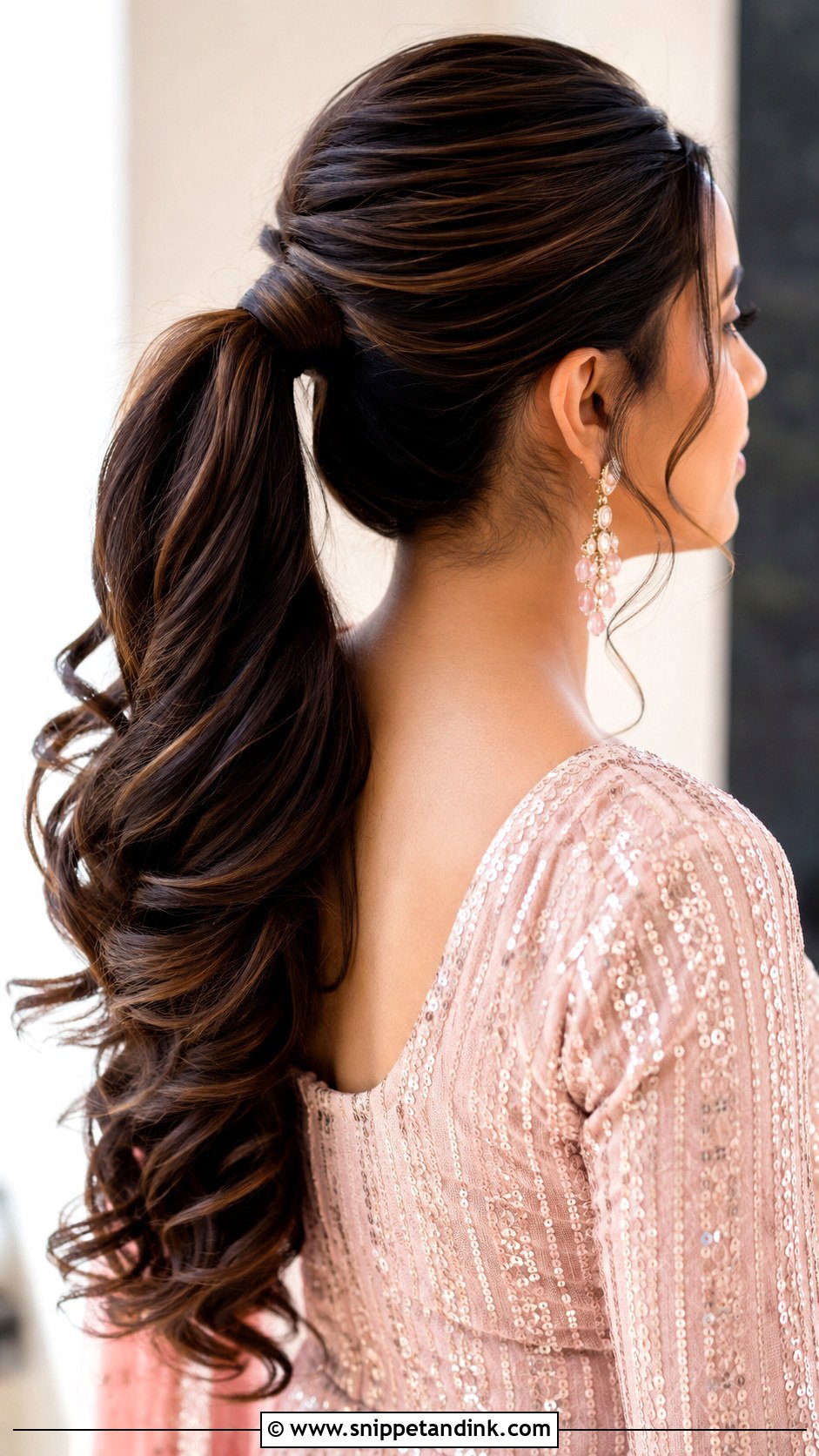 Indian Bridesmaid Ponytail - Snippet and Ink - 25 Indian Bridesmaid Hairstyles