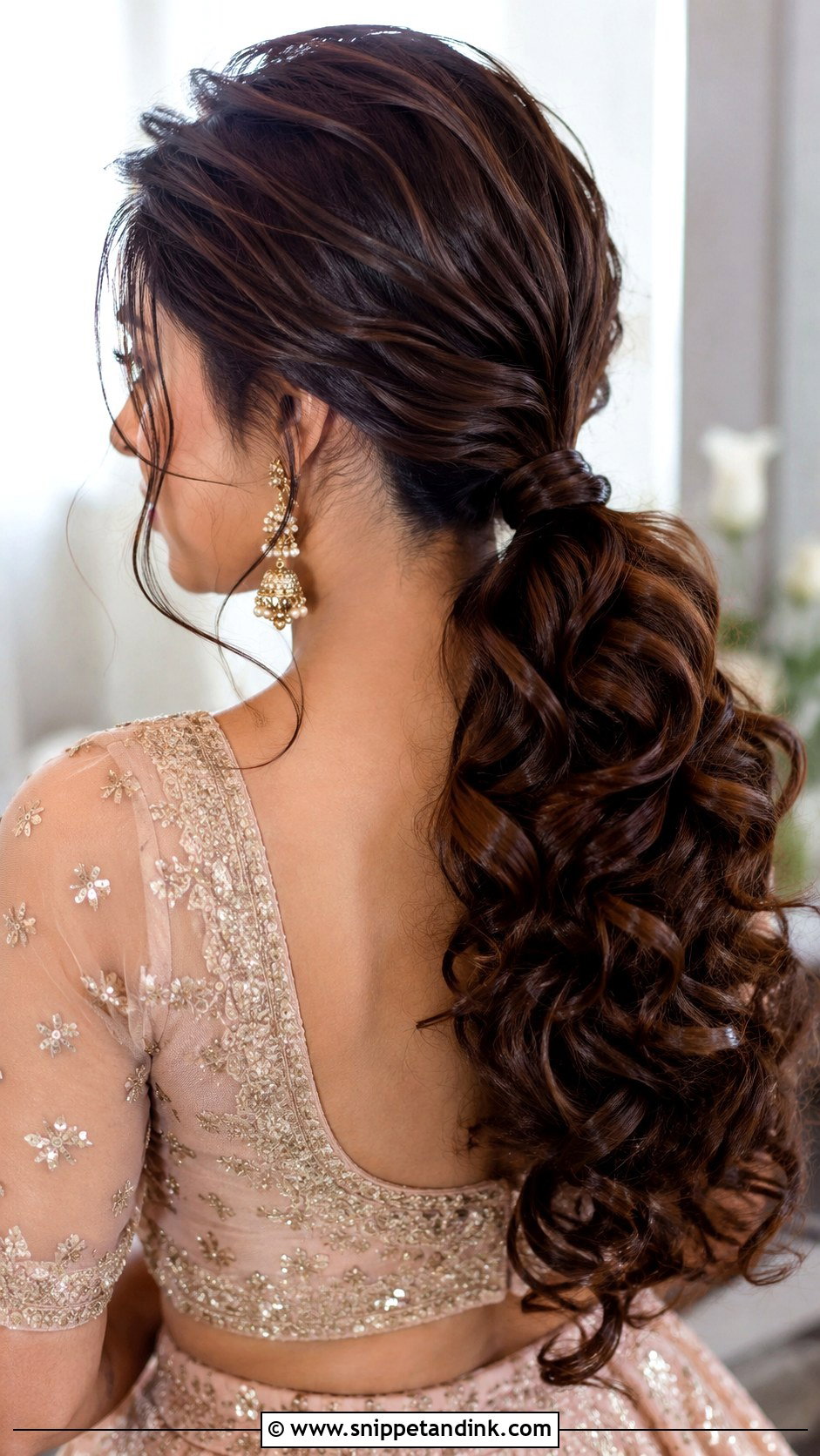 Indian Bridesmaid Ponytail - Snippet and Ink - 20 Indian Bridesmaids Hairstyles