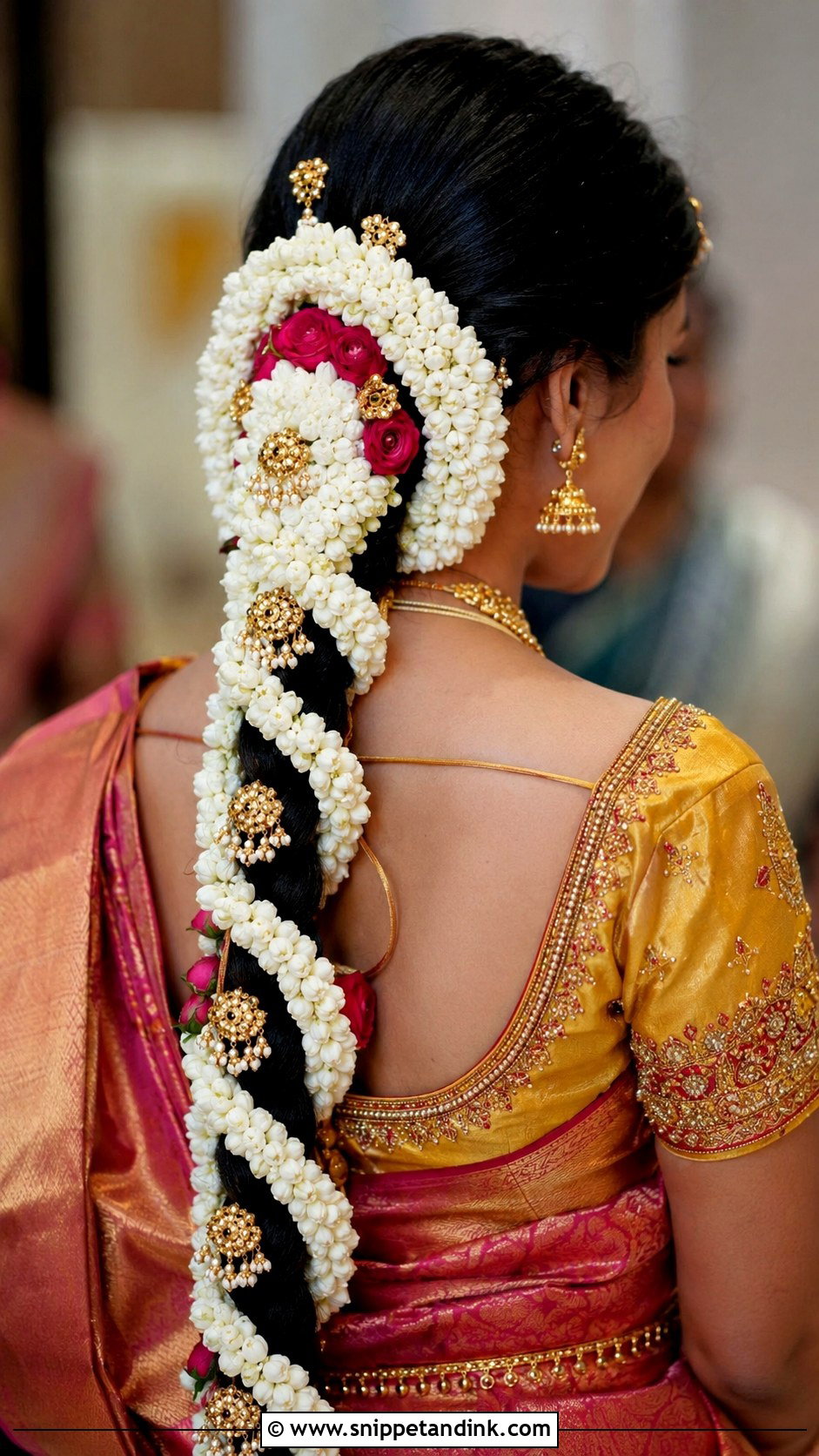 Indian Bridesmaid Poola Jada - Snippet and Ink - 25 Indian Bridesmaid Hairstyles