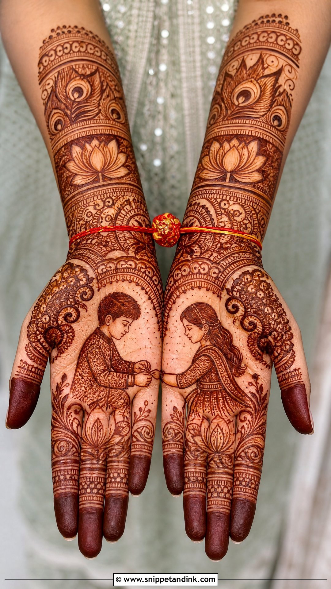 Indian Brother Sister Mehndi Design - Snippet and Ink - 20 Brother Sister Mehndi Design Ideas