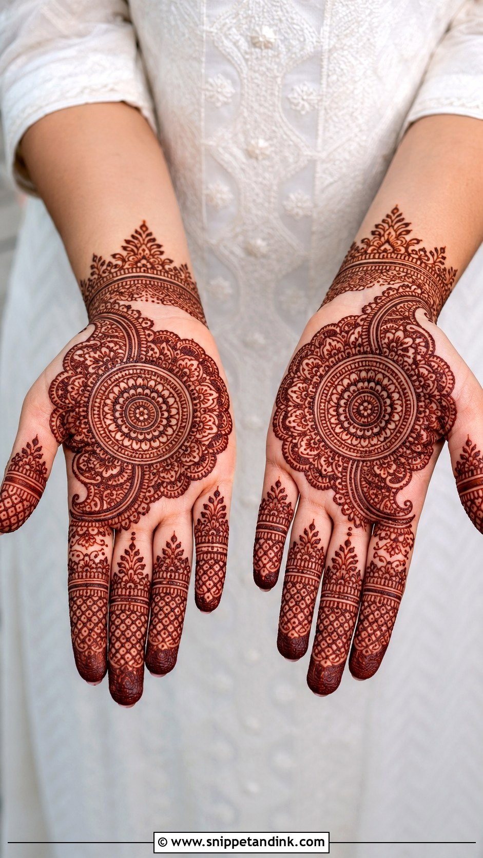 Indian Circle Mehndi Design - Snippet and Ink - 35 Circle Mehndi Designs
