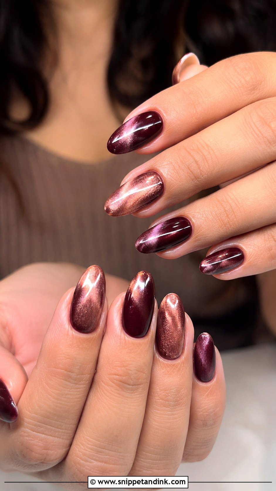 Indian Engagement Cat Eye Nails - Snippet and Ink - 20 Indian Engagement Nails