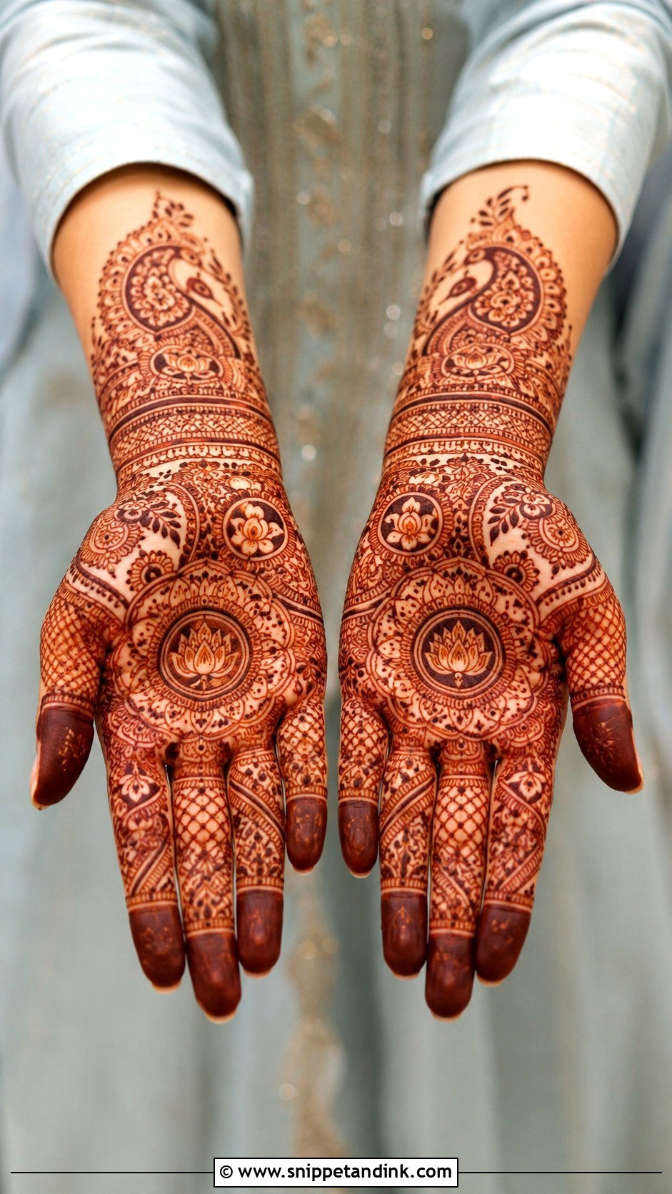 Indian Engagement Mehndi Design - Snippet and Ink - 35 Engagement Mehndi Designs