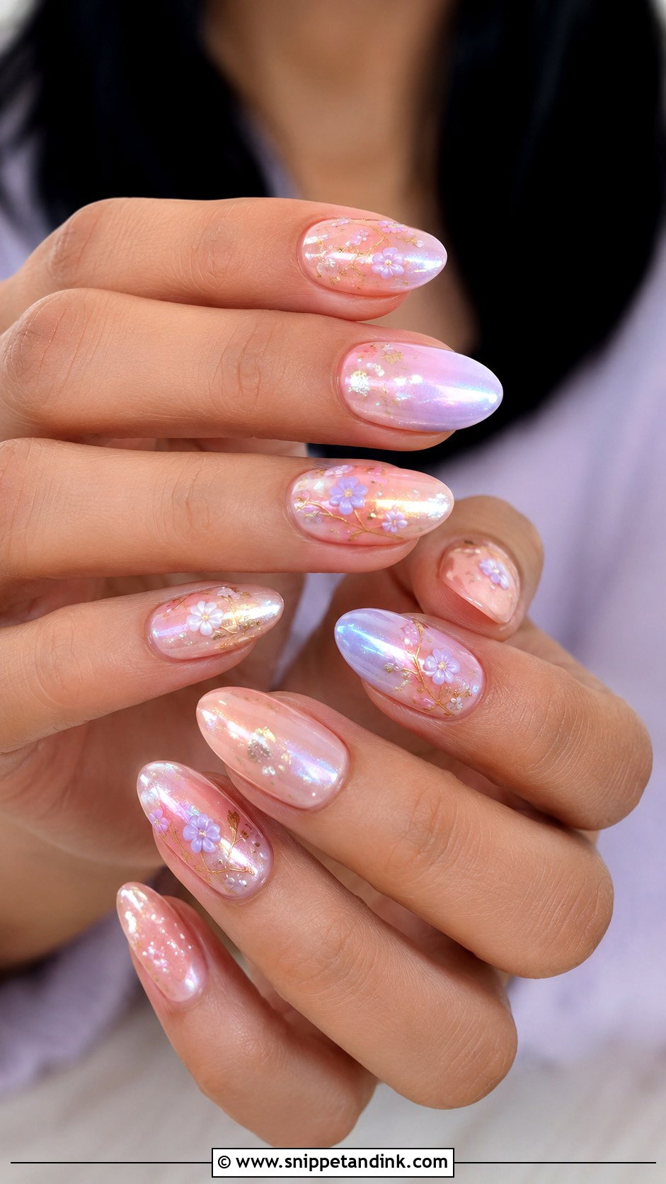 Indian Engagement Pastel Nails - Snippet and Ink - 20 Indian Engagement Nails
