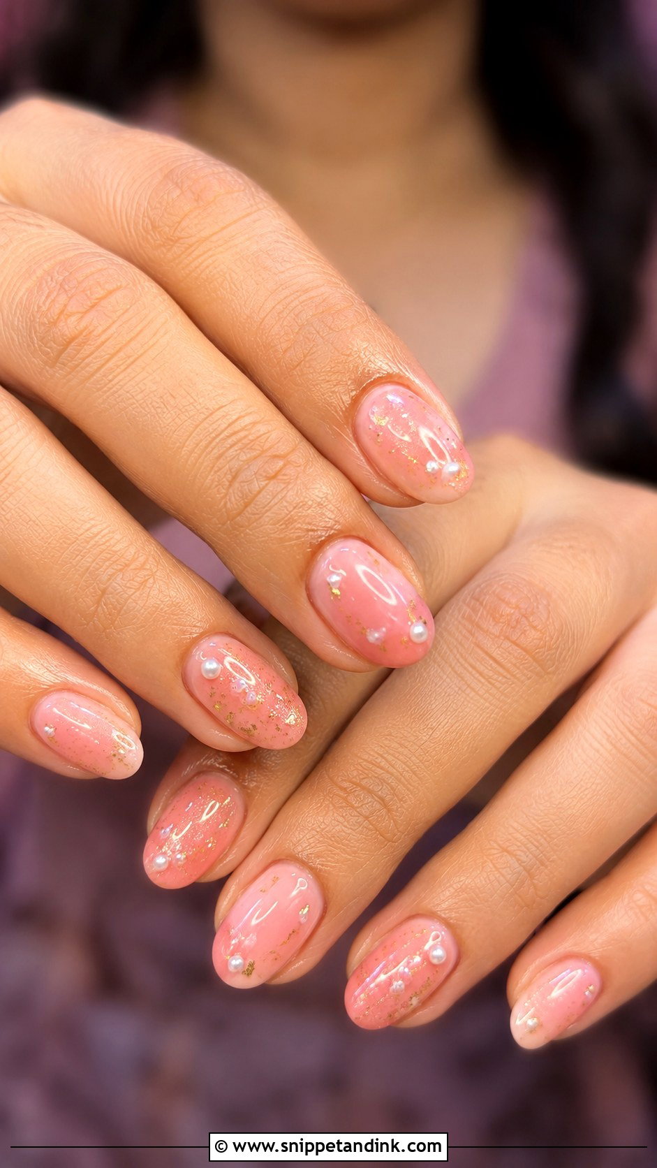 Indian Engagement Pink Nails - Snippet and Ink - 20 Indian Engagement Nails