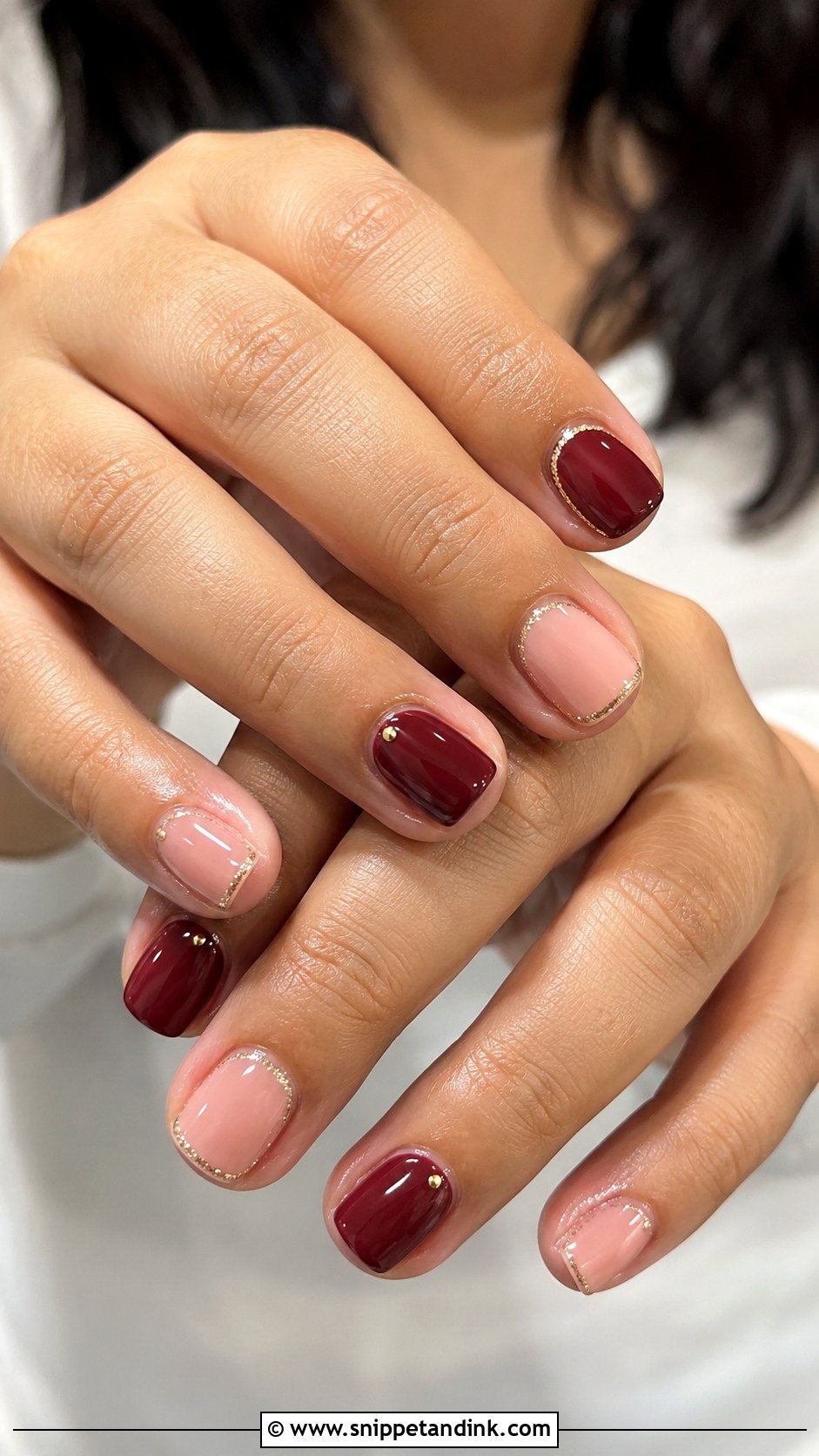 Indian Engagement Short Nails - Snippet and Ink - 20 Indian Engagement Nails
