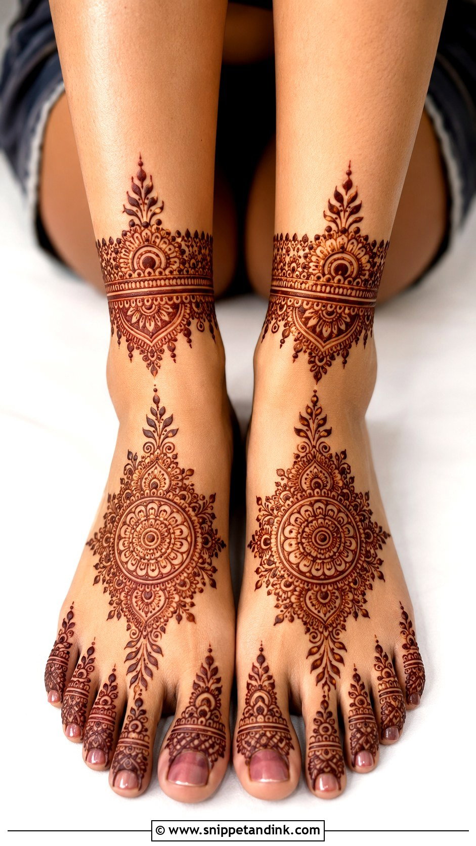 Indian Feet Mehndi Design - Snippet and Ink - 35 Indian Mehndi Designs