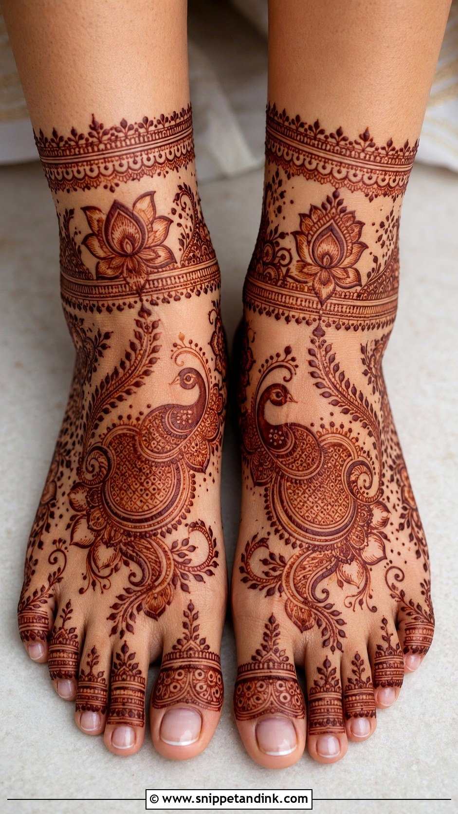 Indian Feet Mehndi Design - Snippet and Ink - 35 Feet Mehndi Designs