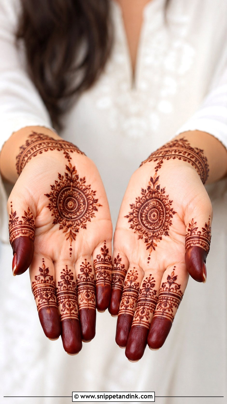 Indian Finger Mehndi Design - Snippet and Ink - 35 Indian Mehndi Designs