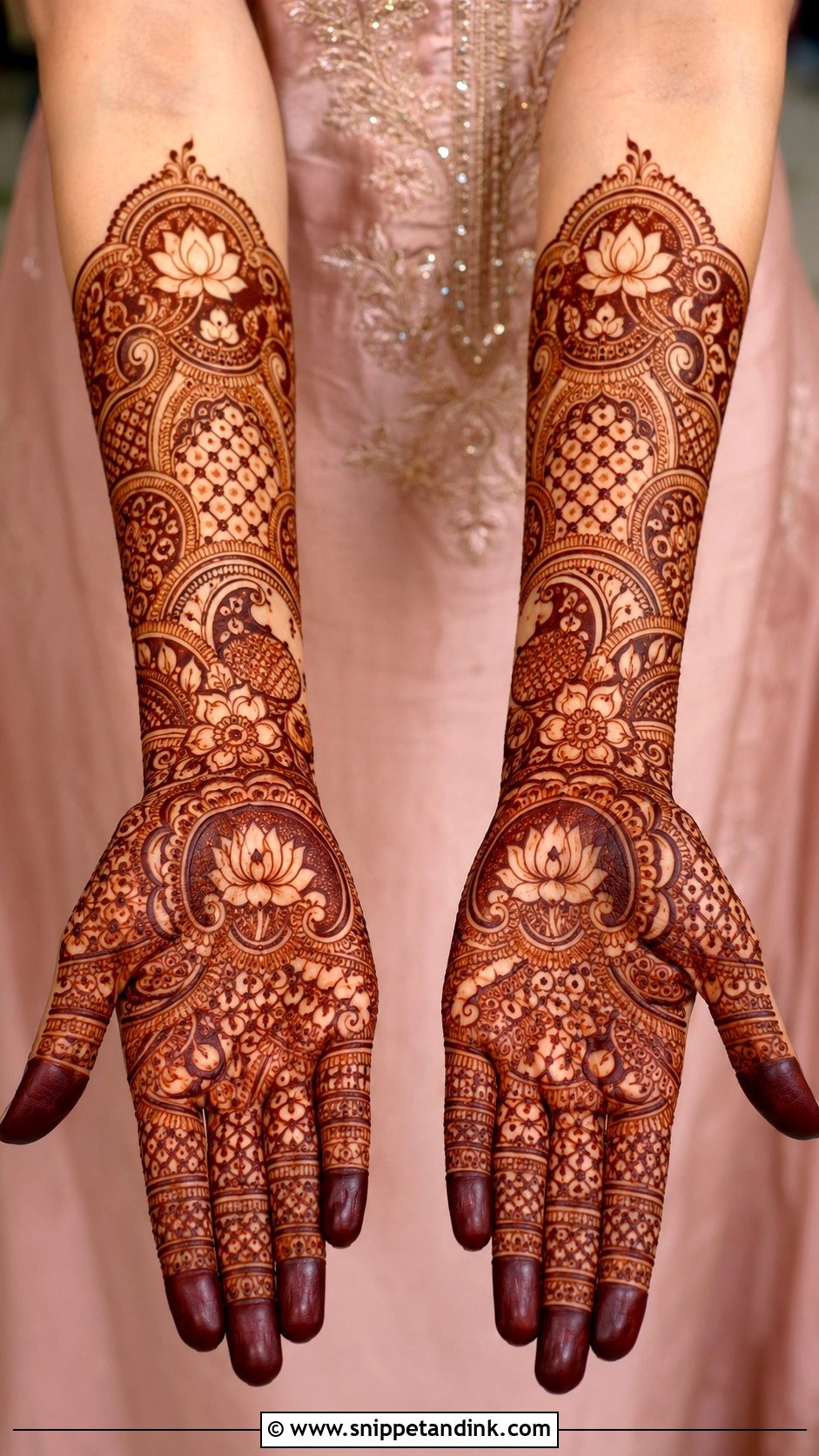 Indian Floral Mehndi Design - Snippet and Ink - 35 Floral Mehndi Designs