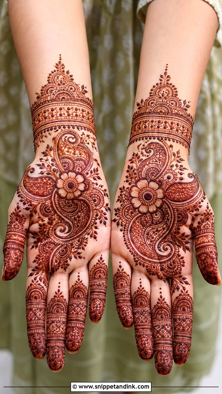 Indian Front Hand Mehndi Design - Snippet and Ink - 35 Simple Unique Front Hand Mehndi Designs