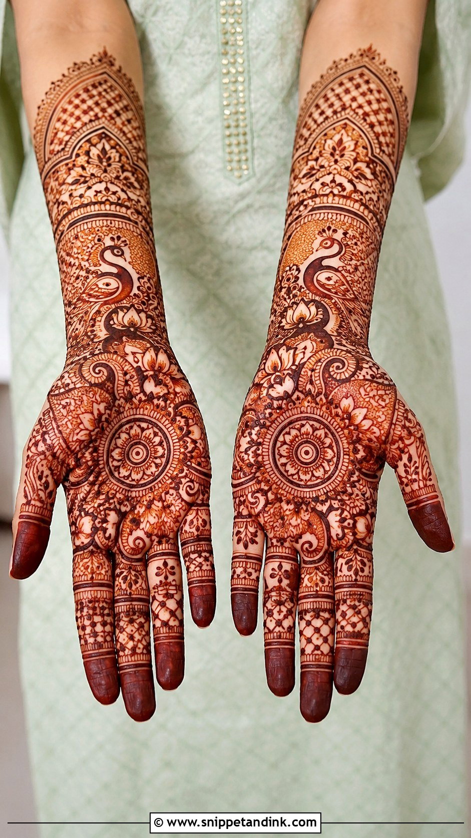 Indian Front Hand Mehndi Design - Snippet and Ink - 35 Front Hand Mehndi Designs
