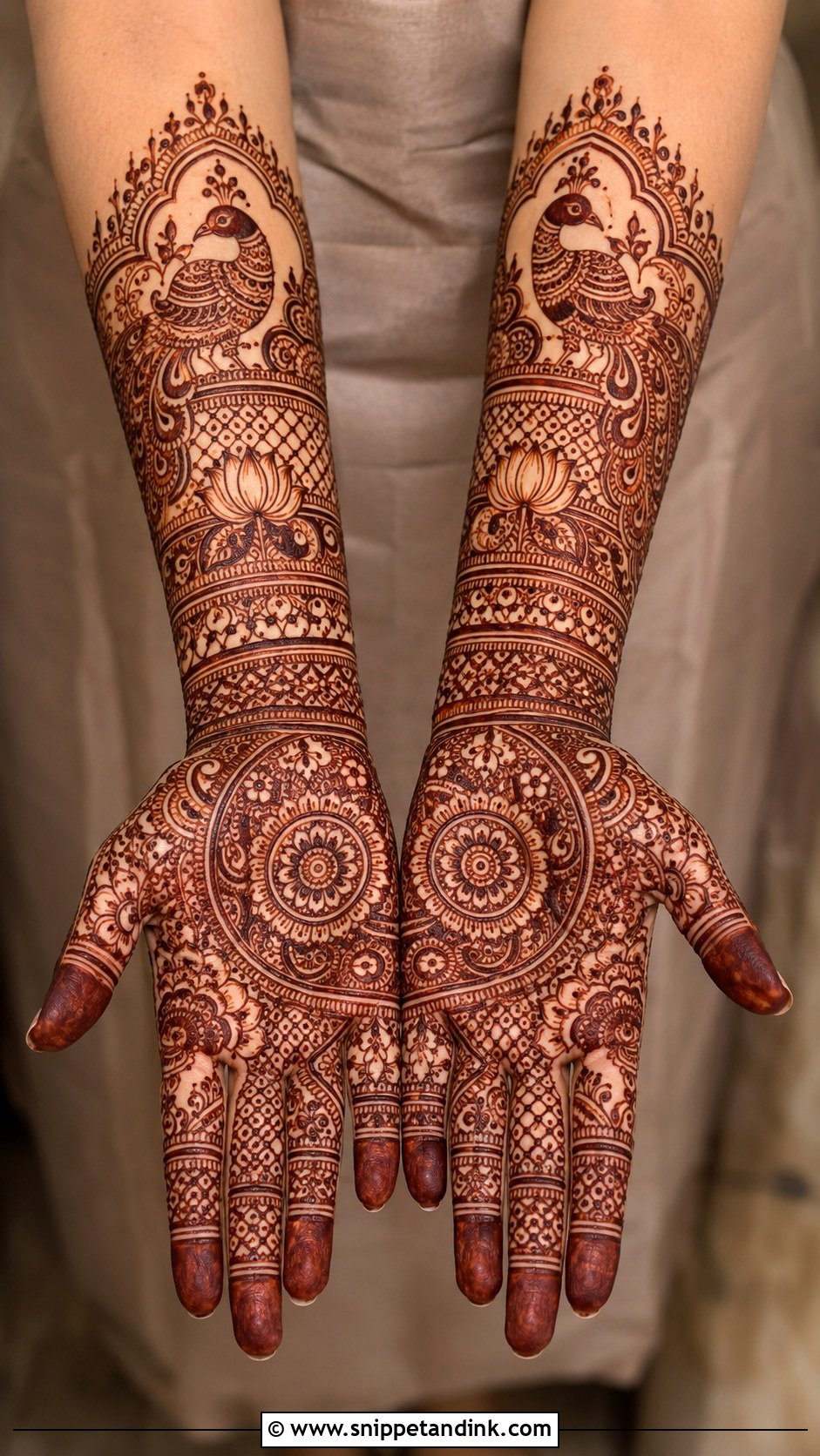 Indian Front Hand Mehndi Design - Snippet and Ink - 35 Front Mehndi Designs