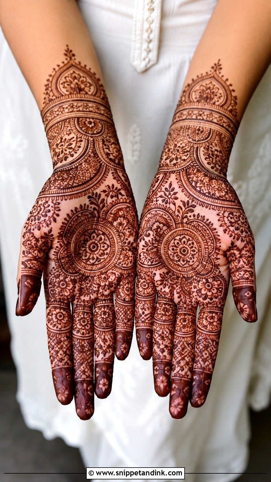 Indian Front Hand Mehndi Design - Snippet and Ink - 35 Hand Mehndi Designs