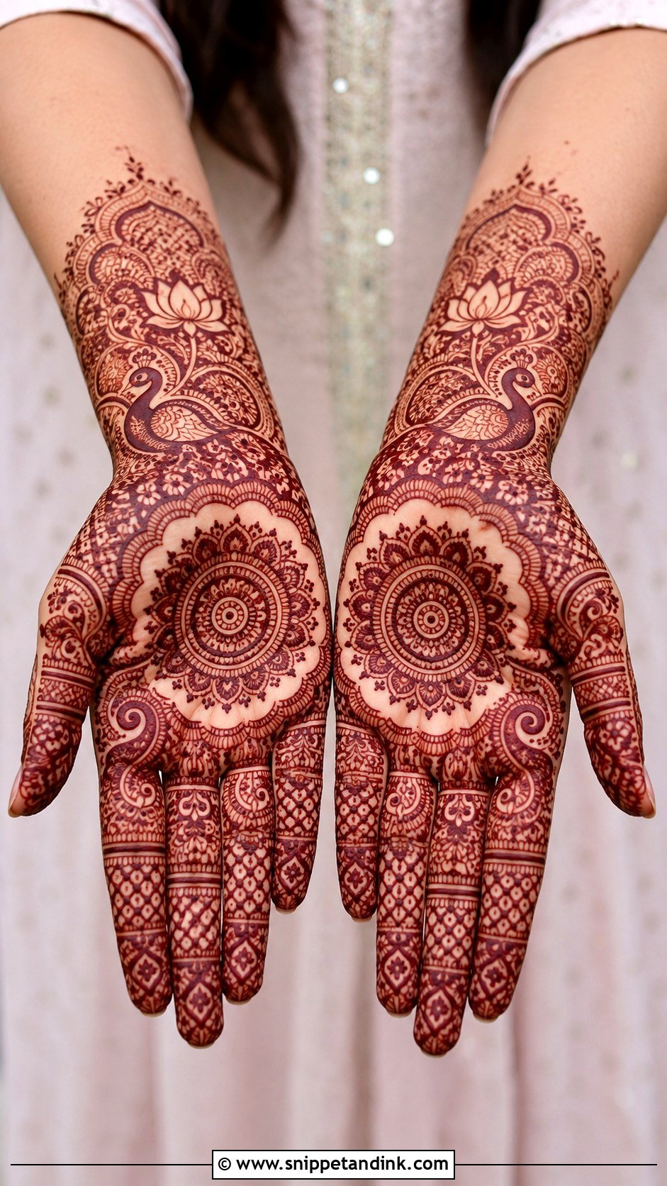 Indian Front Hand Mehndi Design - Snippet and Ink - 35 Latest Unique Front Hand Mehndi Designs