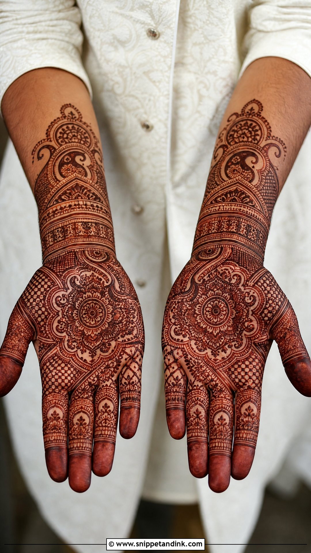 Indian Groom Mehndi Design - Snippet and Ink - 20 Groom Mehndi Design for Men Ideas