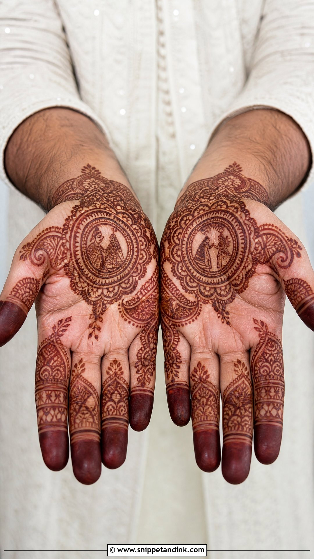 Indian Groom Mehndi Design - Snippet and Ink - 25 Simple Groom Mehndi Design for Men Ideas