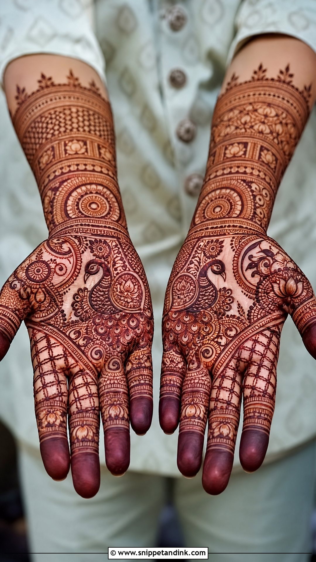 Indian Groom Mehndi Design - Snippet and Ink - 30 Mehndi Designs for Groom for Men