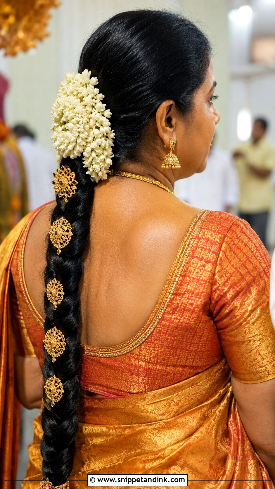 Indian Groom Mom South Indian Braid - Snippet and Ink - 15 Indian Groom Mom Hairstyles