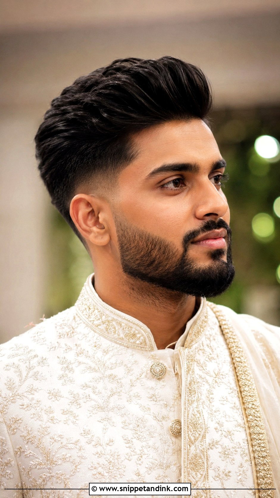 Indian Groom Textured Quiff - Snippet and Ink - 15 Indian Groom Hairstyle Ideas