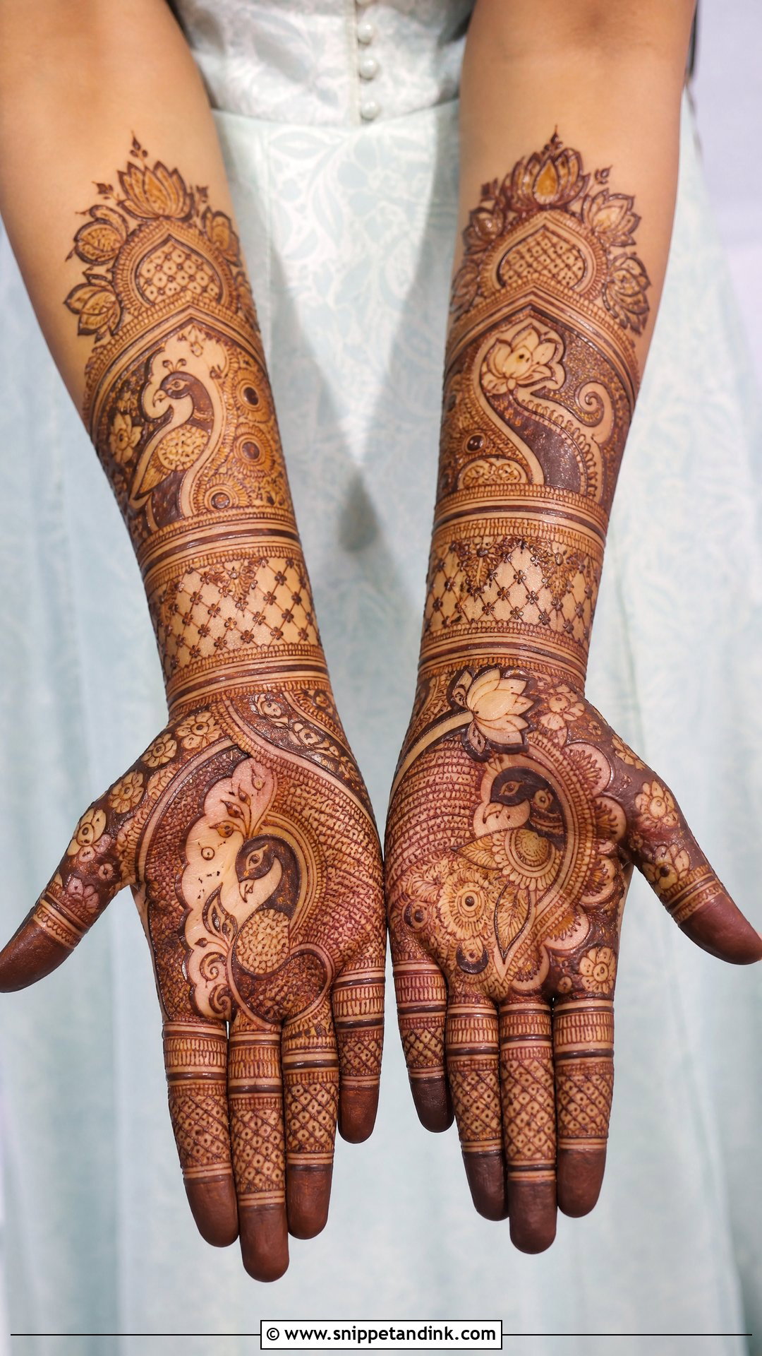 Indian Half Bridal Mehndi Design - Snippet and Ink - 25 Half Bridal Mehndi Designs