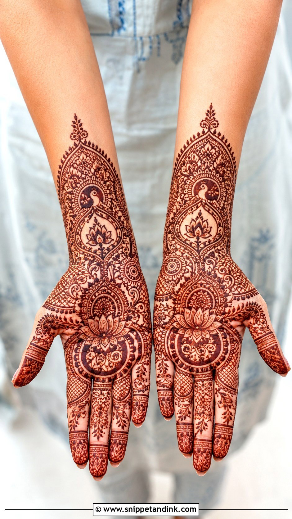 Indian Half Hand Mehndi Design - Snippet and Ink - 35 Half Hand Mehndi Design Ideas