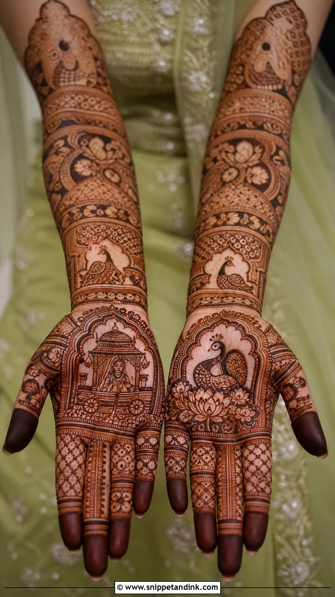 Indian Heavy Bridal Mehndi Design - Snippet and Ink - 20 Heavy Bridal Mehndi Designs