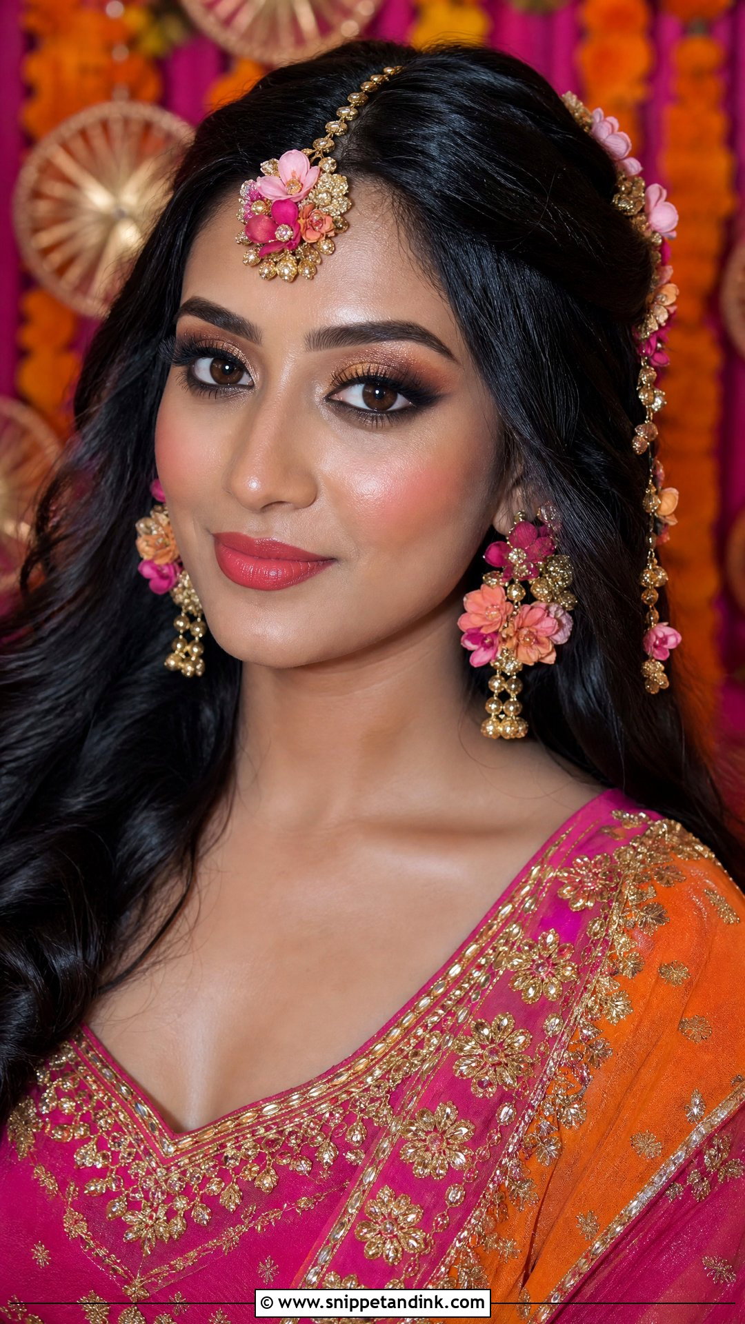 Indian Mehndi Bride Makeup - Snippet and Ink - 20 Mehndi Bride Makeup Ideas