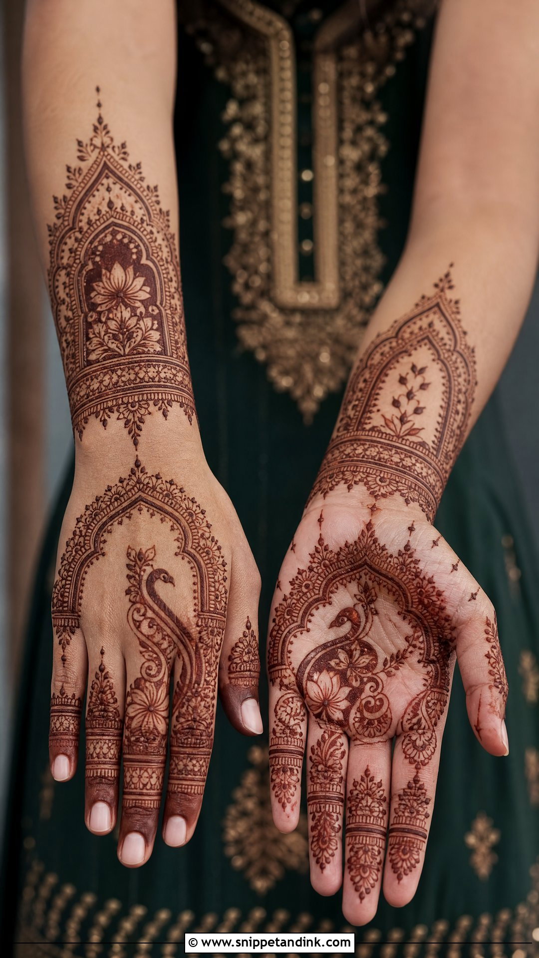 Indian Mehrab Mehndi Design - Snippet and Ink - 30 Mehrab Mehndi Design Ideas