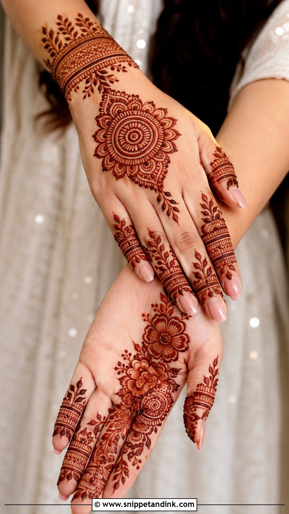 Indian Modern Mehndi Design - Snippet and Ink - 35 Indian Mehndi Designs