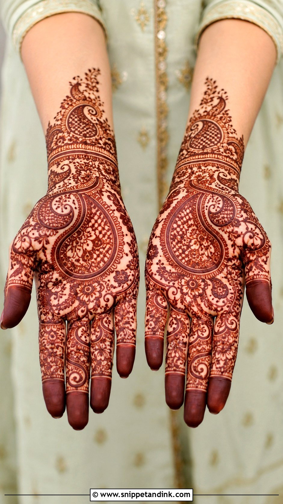 Indian Paisley Mehndi Design - Snippet and Ink - 35 Indian Mehndi Designs
