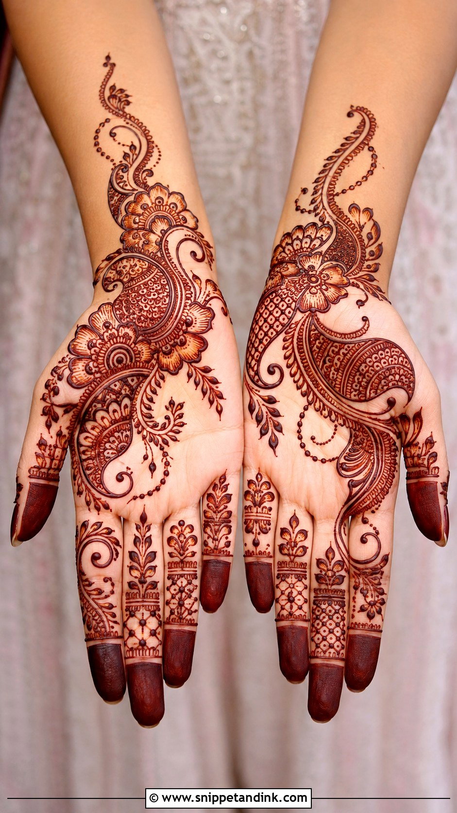 Indian Palm Mehndi Design - Snippet and Ink - 35 Only Palm Mehndi Design Ideas