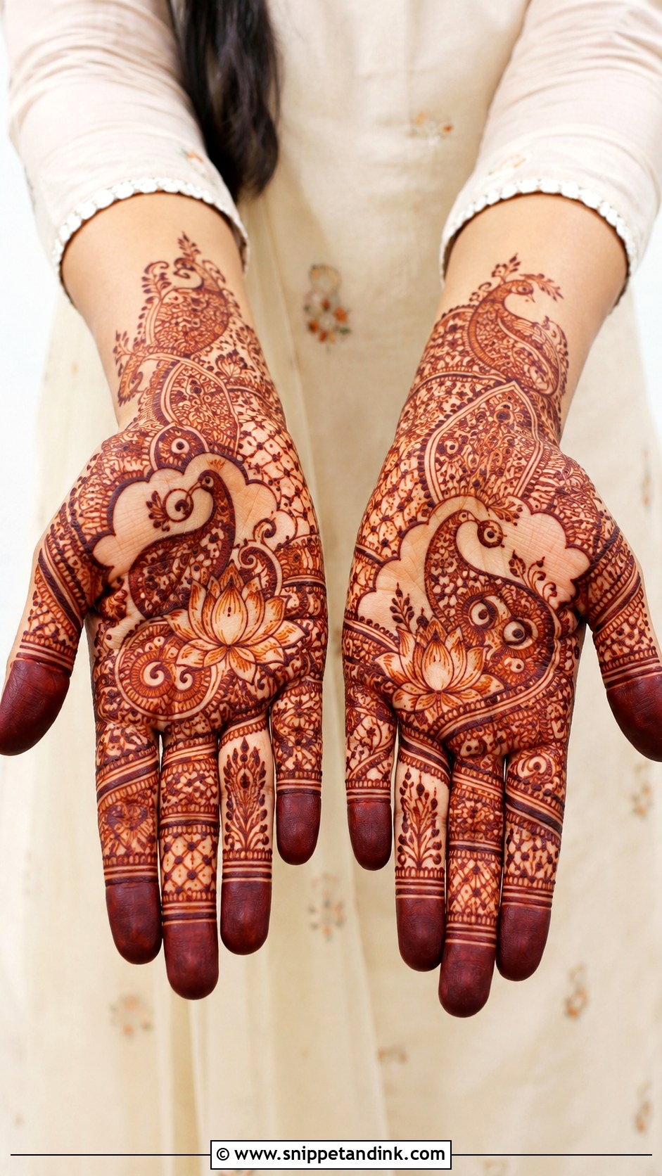 Indian Palm Mehndi Design - Snippet and Ink - 35 Unique Palm Mehndi Design Ideas