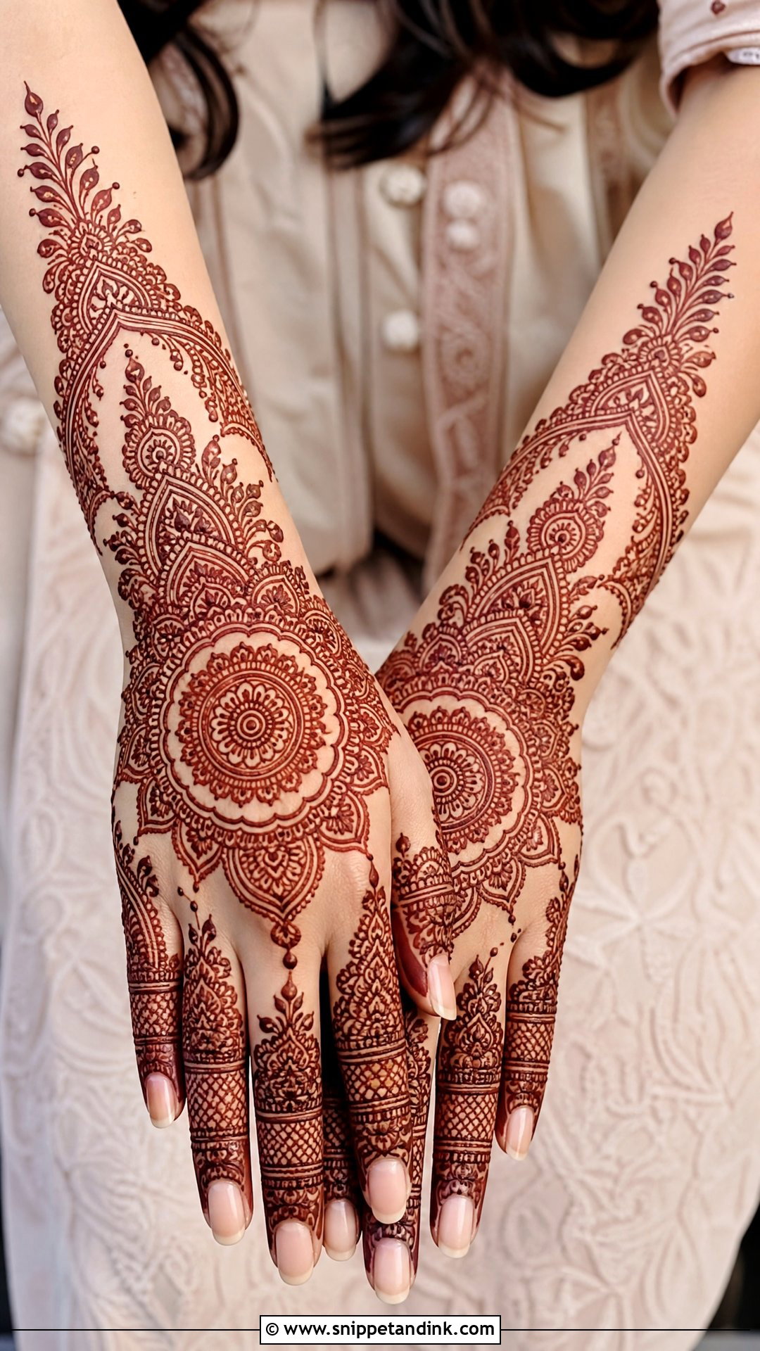 Indian Semi Bridal Mehendi Design For Back Hand - Snippet and Ink - 25 Semi Bridal Mehendi Design for Back Hand Ideas