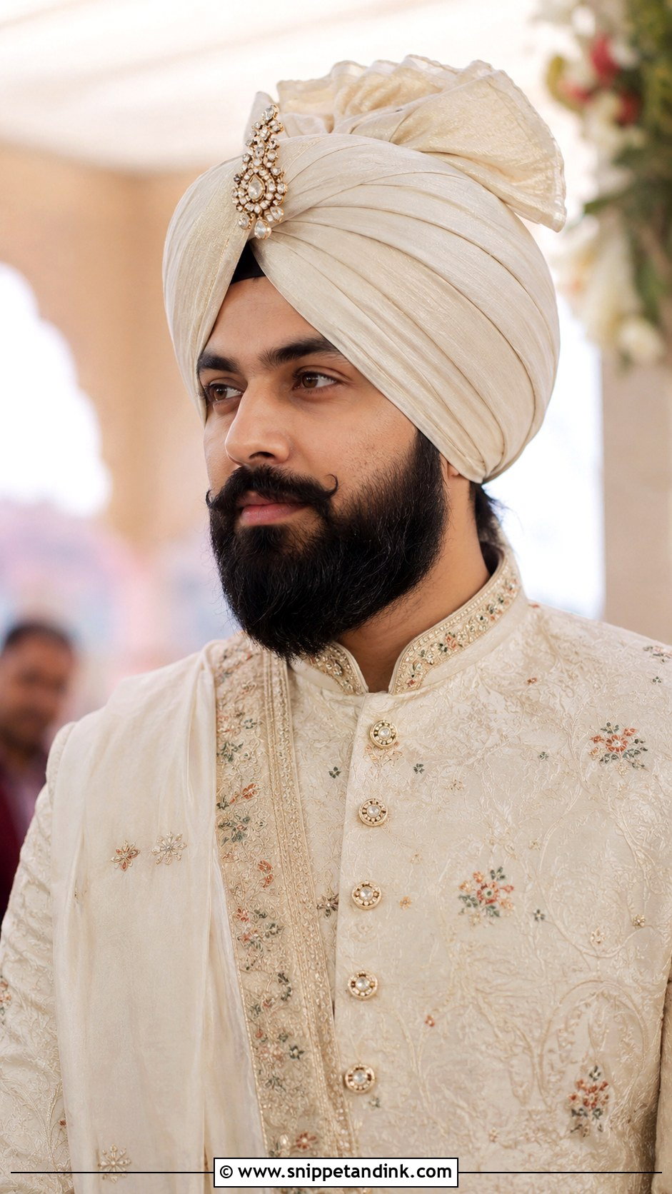 Indian Sikh Groom Turban Hairstyle - Snippet and Ink - 15 Indian Groom Hairstyle Ideas