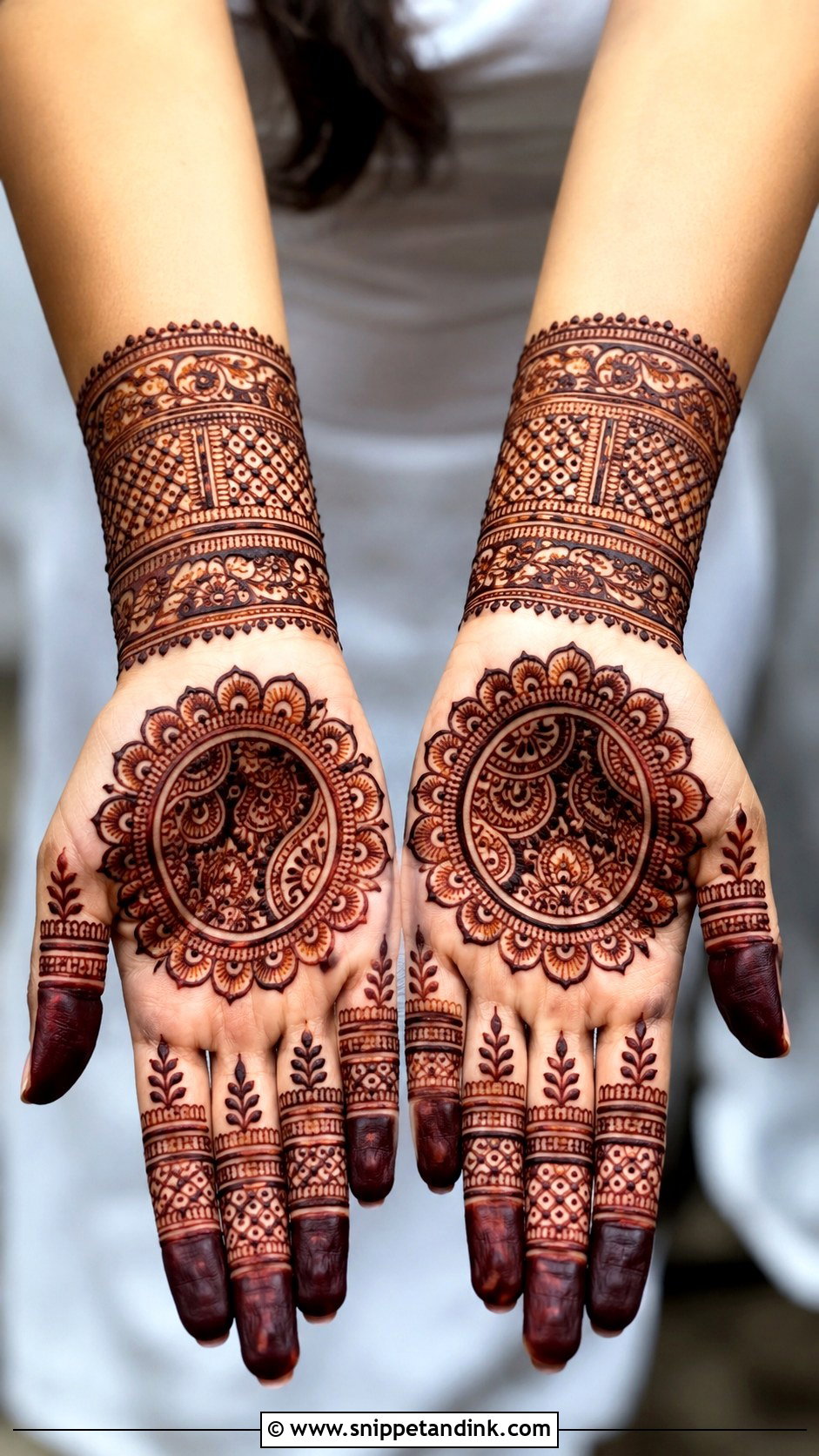 Indian Tikki Mehndi Design - Snippet and Ink - 35 Tikki Mehndi Design Ideas