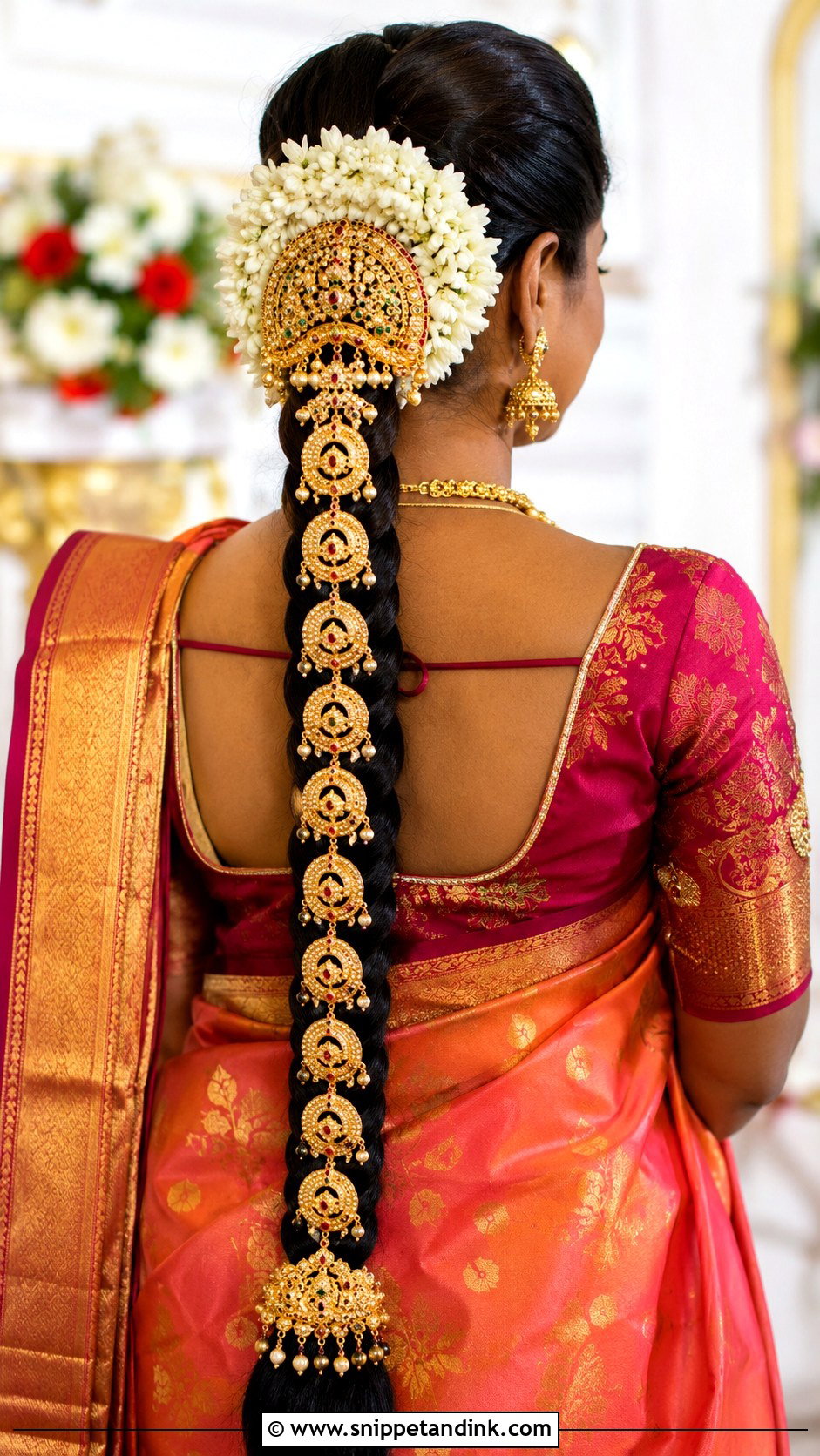 Indian Wedding Braid With Jada Billai - Snippet and Ink - 15 Indian Wedding Braid Hairstyles