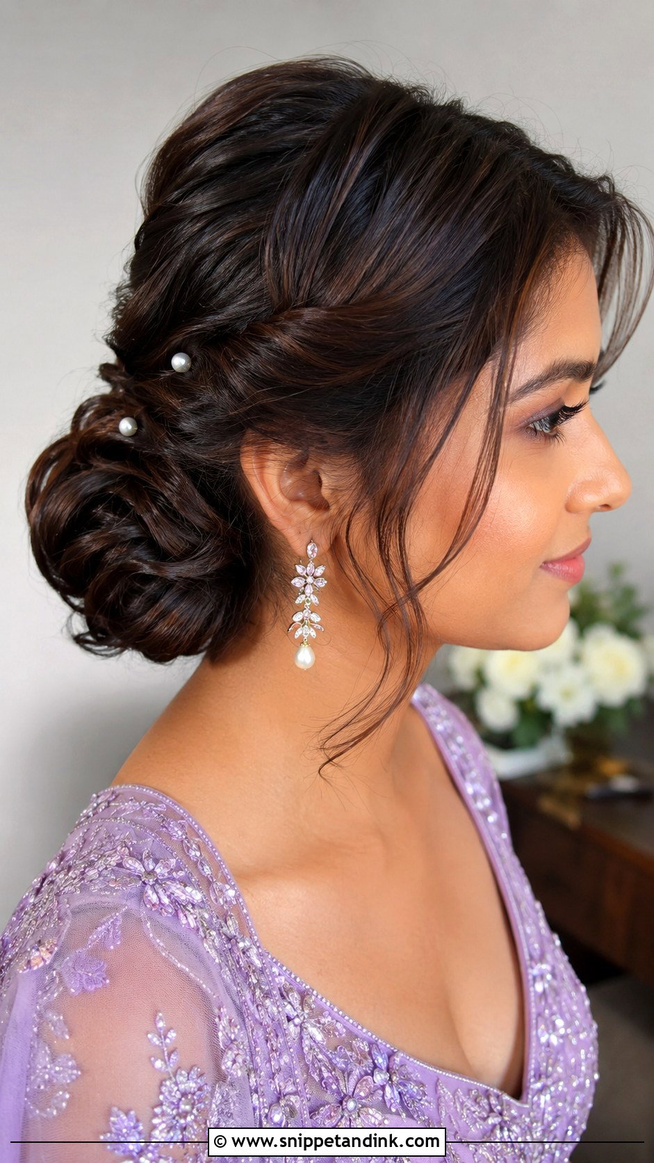 Indian Wedding Bun For Short Hair - Snippet and Ink - 15 Indian Wedding Hair Bun Ideas