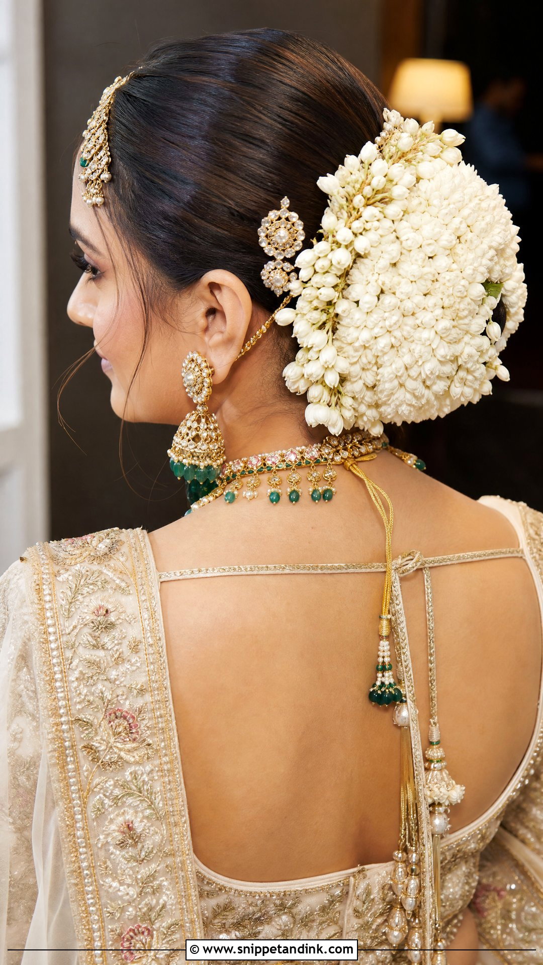 Indian Wedding Bun Hairstyle - Snippet and Ink - 15 Buns Hairstyles Wedding