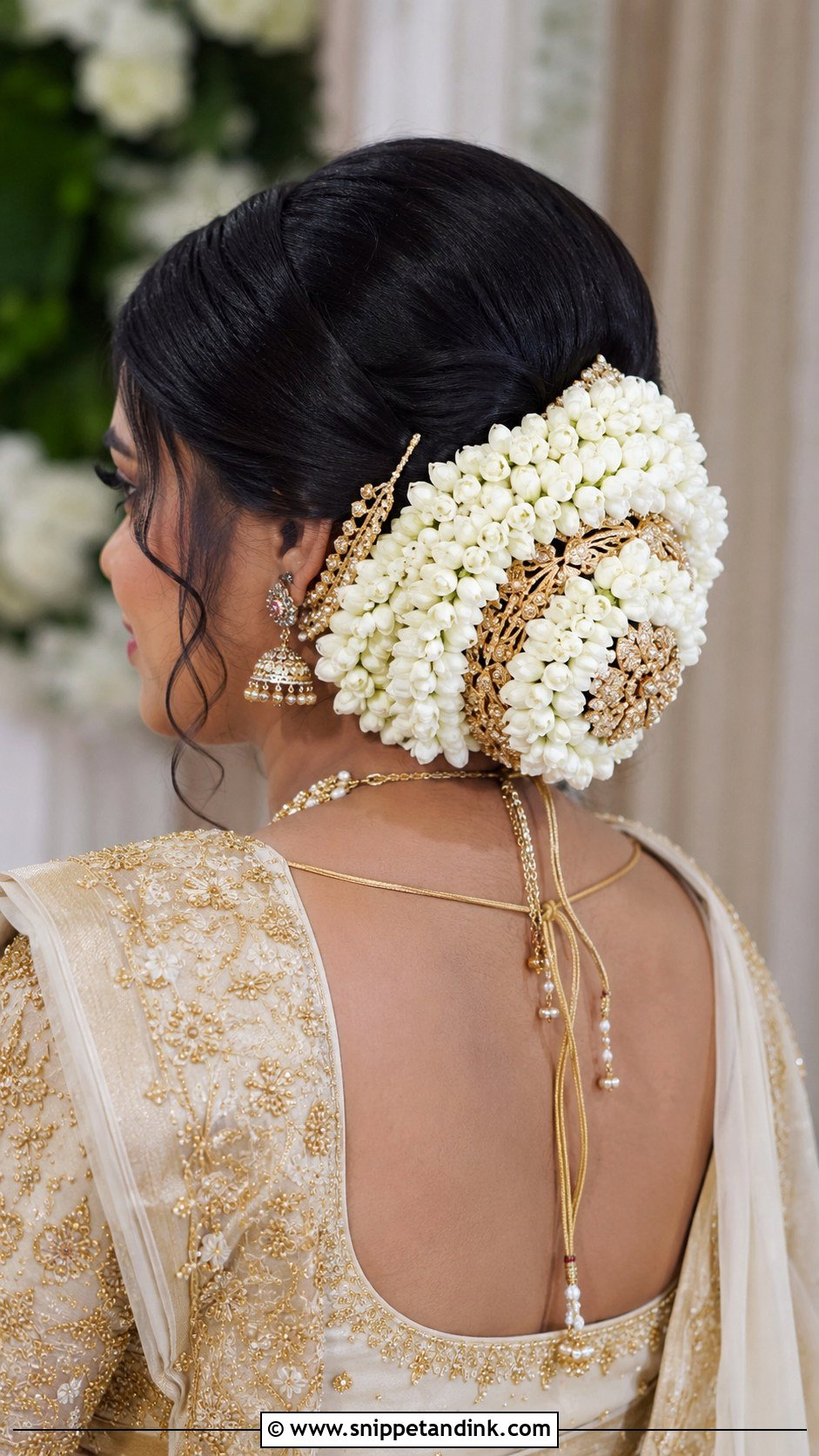 Indian Wedding Bun - Snippet and Ink - 20 Hair Bun Wedding Style Ideas