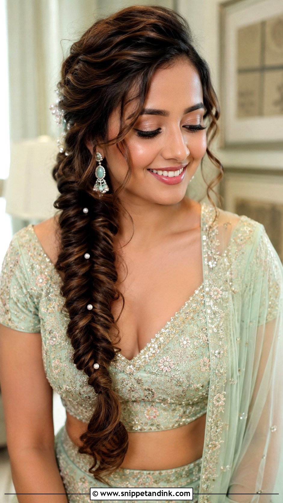 Indian Wedding Fishtail Braid - Snippet and Ink - 15 Hair for Indian Wedding Ideas
