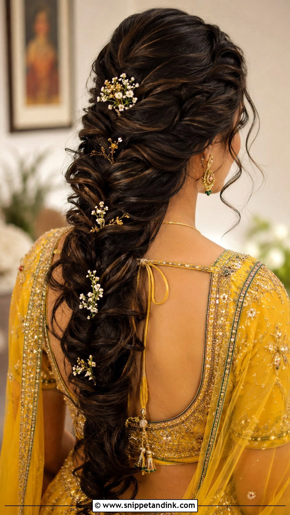 Indian Wedding Fishtail Braid - Snippet and Ink - 20 Indian Marriage Hair Styles