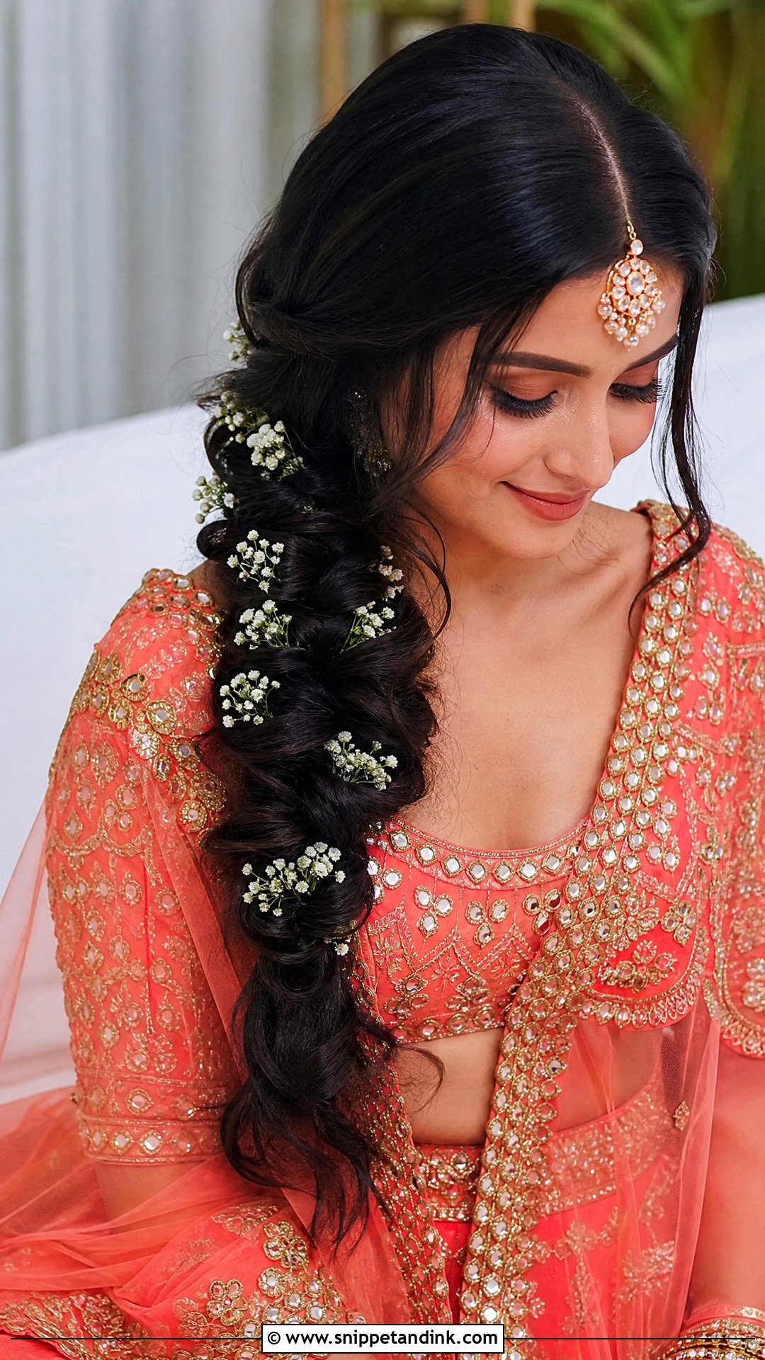 Indian Wedding Fishtail Braid - Snippet and Ink - 20 Simple Indian Wedding Hairstyles