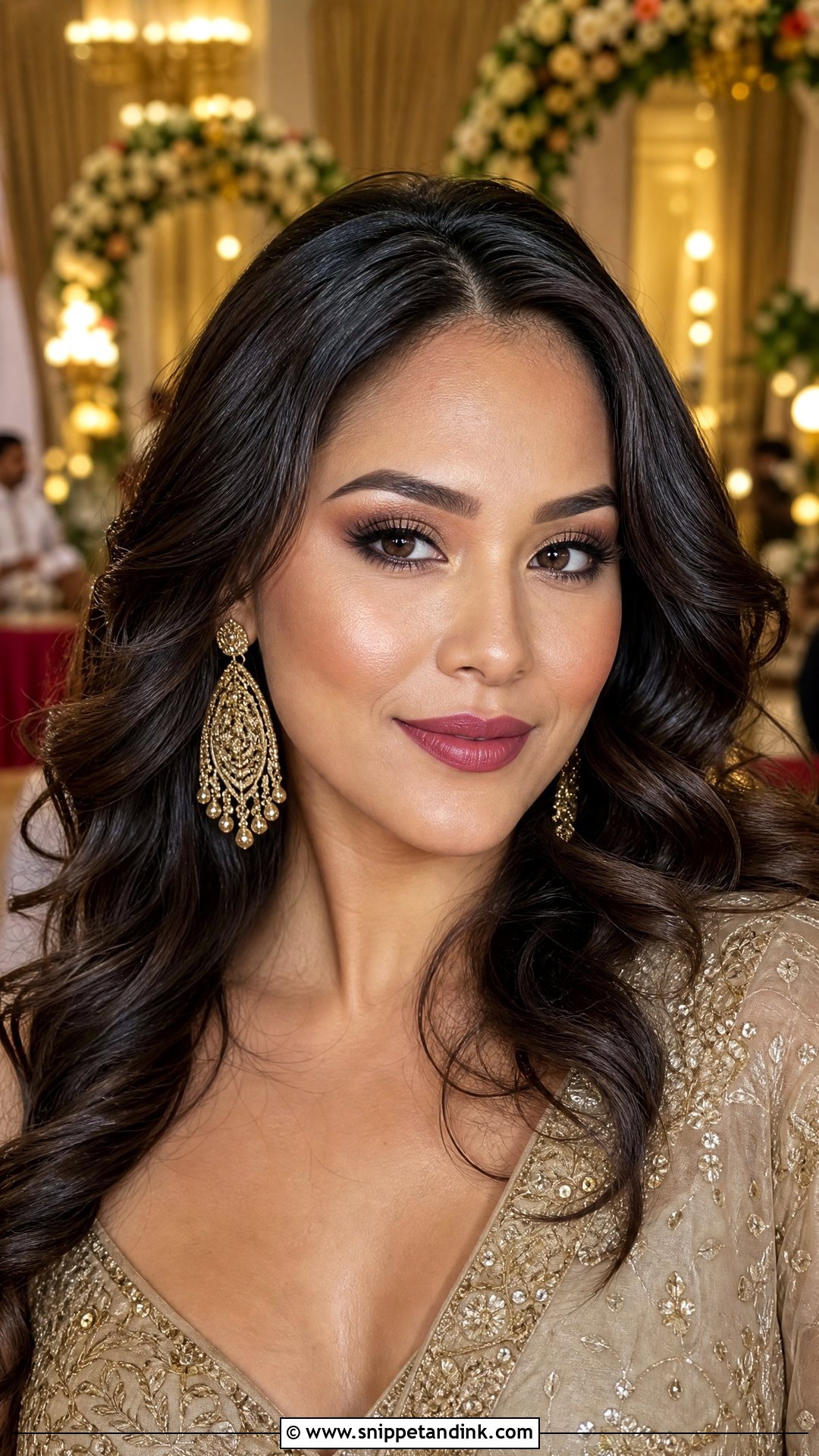 Indian Wedding Guest Brown Makeup - Snippet and Ink - 20 Indian Wedding Guest Makeup Look Ideas