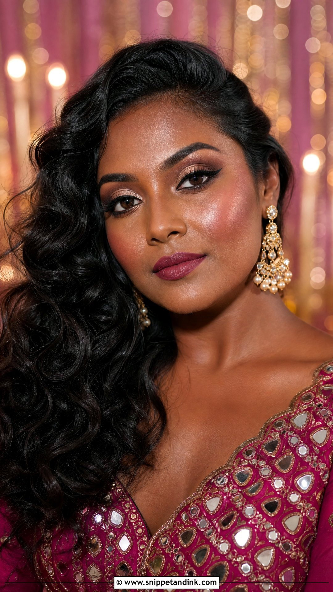 Indian Wedding Guest Lehenga Makeup - Snippet and Ink - 20 Indian Wedding Guest Makeup Look Ideas