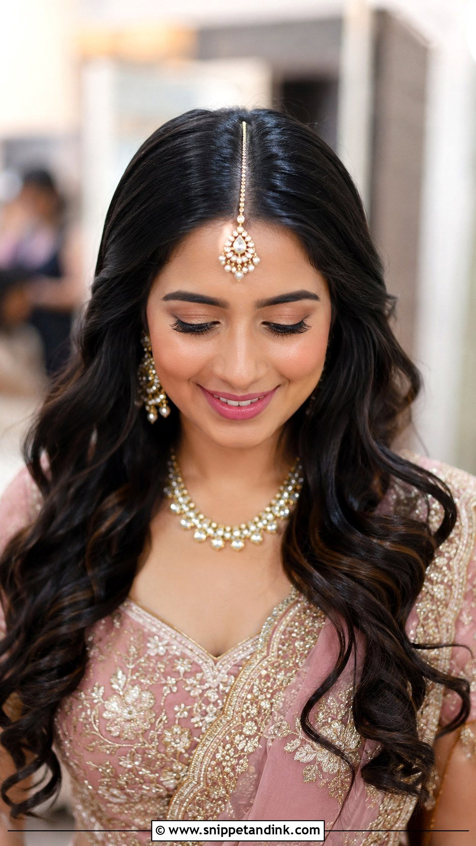 Indian Wedding Guest Maang Tikka Hair - Snippet and Ink - 20 Indian Wedding Guest Hair Ideas