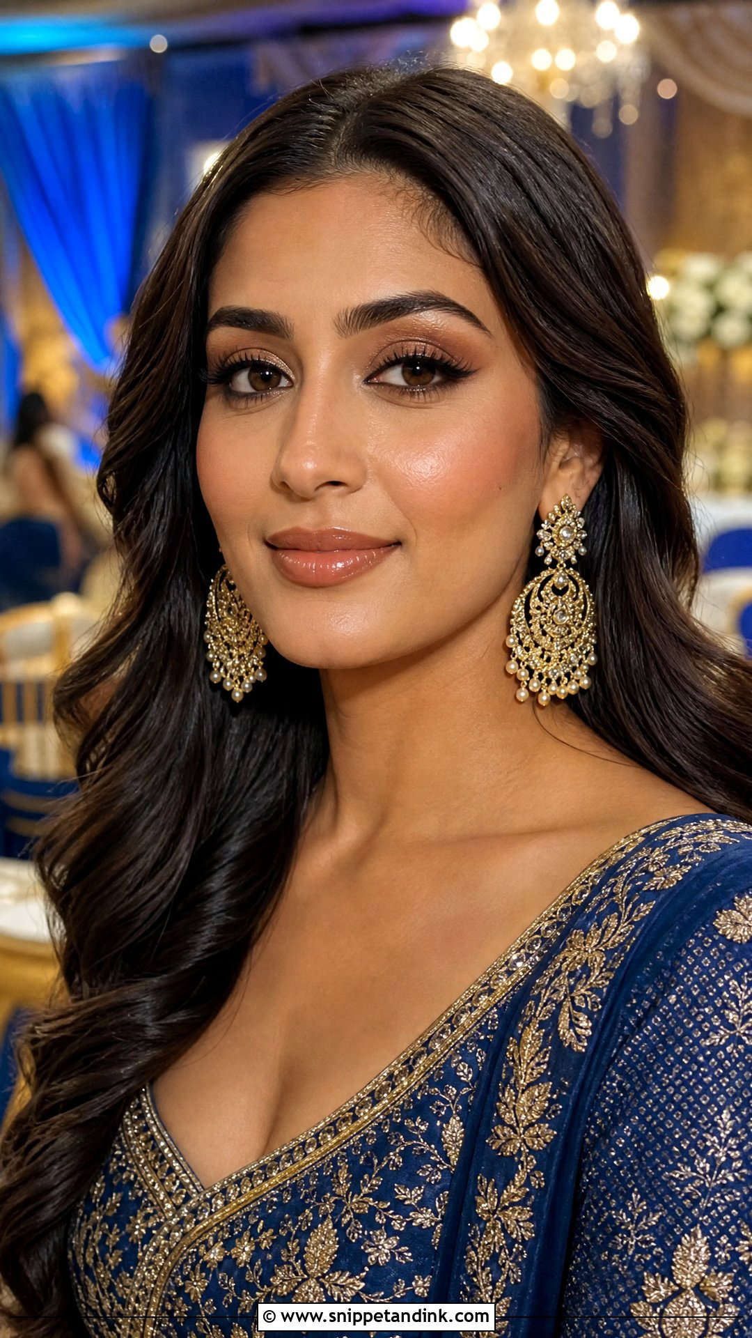 Indian Wedding Guest Nude Lip Makeup - Snippet and Ink - 20 Indian Wedding Guest Makeup Look Ideas