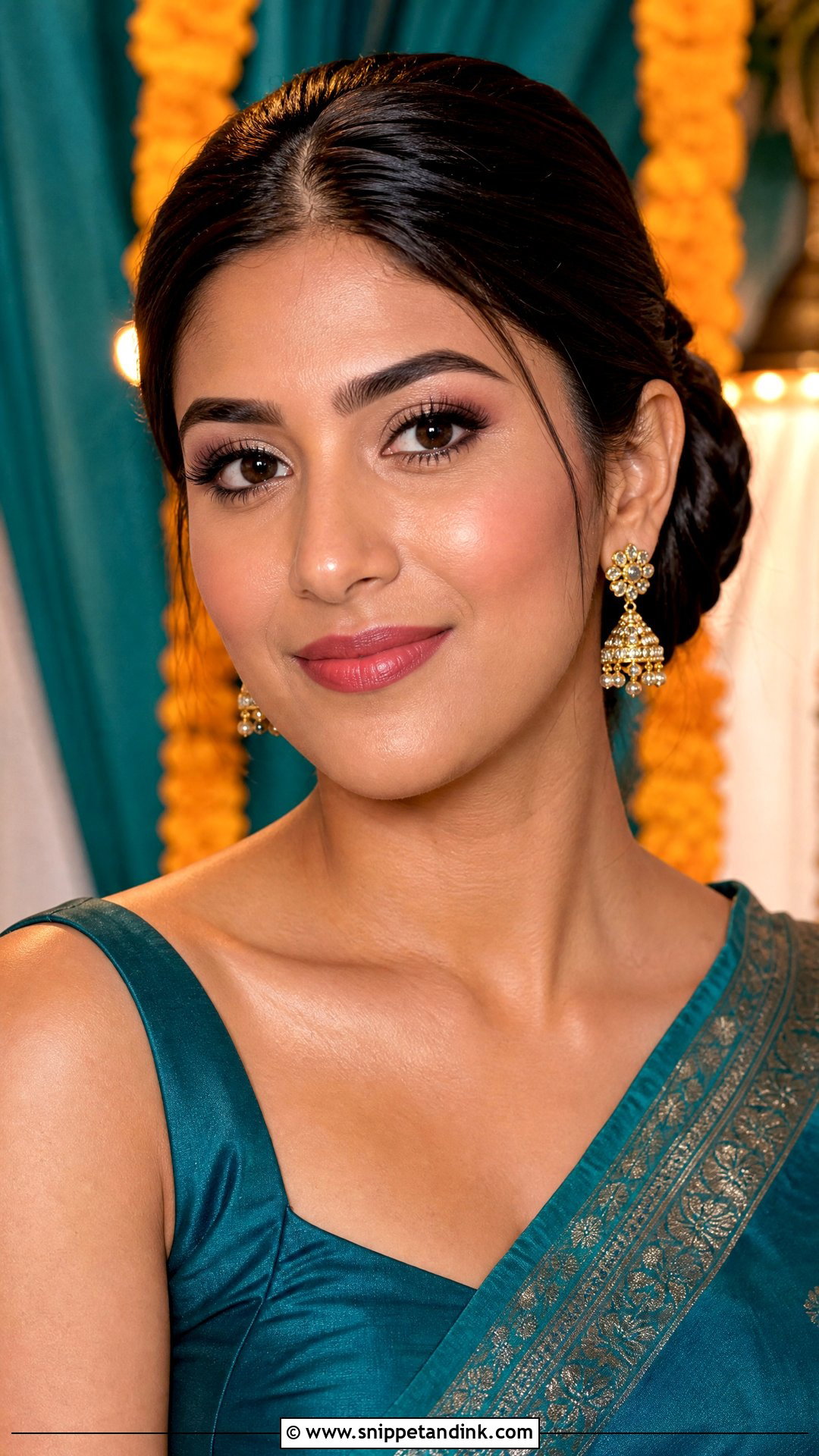 Indian Wedding Guest Saree Makeup - Snippet and Ink - 20 Indian Wedding Guest Makeup Look Ideas