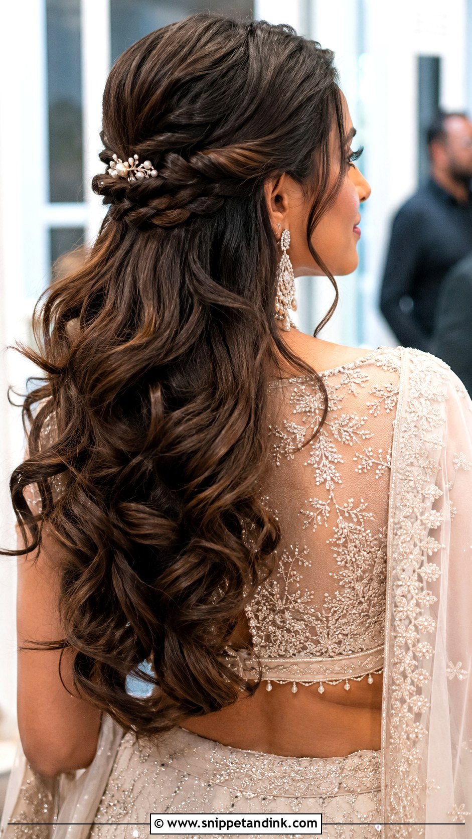 Indian Wedding Half Up Hair - Snippet and Ink - 15 Hair for Indian Wedding Ideas