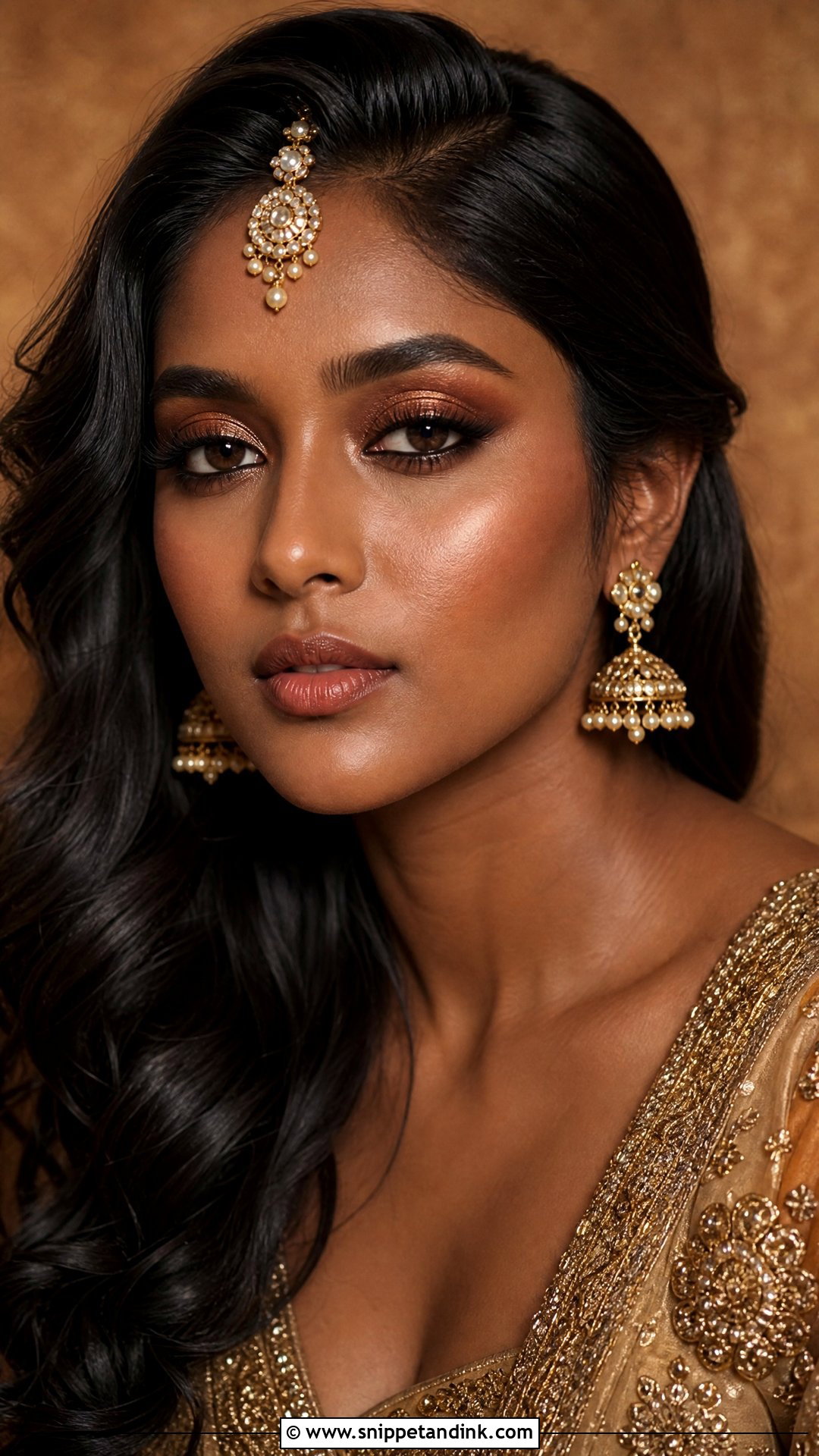 Indian Wedding Makeup With Bronze Glow - Snippet and Ink - 20 Indian Wedding Makeup Looks